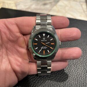 BENYAR BY-5176M Men's 41mm Automatic Watch Black Dial Oyster Bracelet